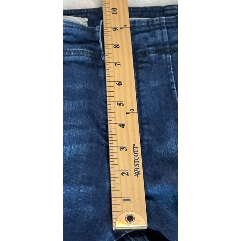 Pilcro Anthropologie Women's S27‎ Jeans Pleated High Rise Dark Wash Blue Skinny - Picture 14 of 16